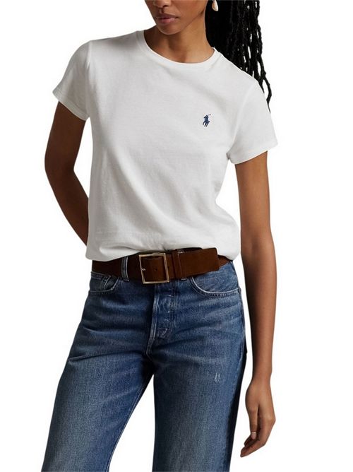 t-shirt donna girocollo mezza manica bianco Ralph Lauren | 211898698005